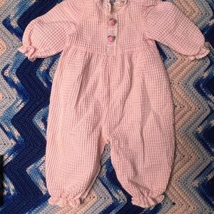 Vintage Good Lad Soft Pink One Piece Footie with Long Sleeves